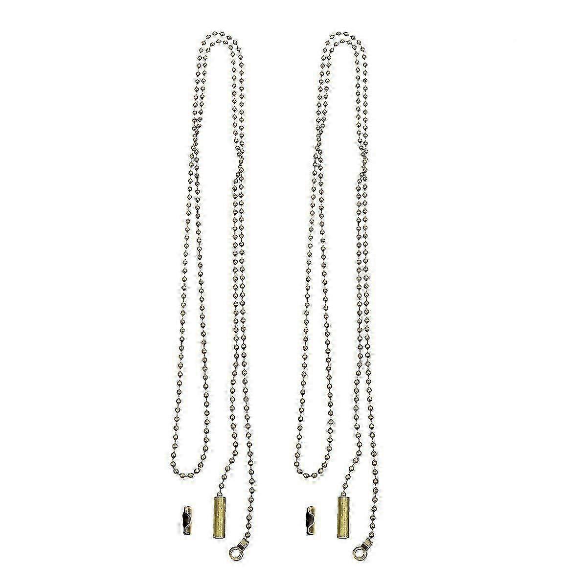 Golden Chain Extender with Connector for Wall Lamp Pull Chains 2Pcs