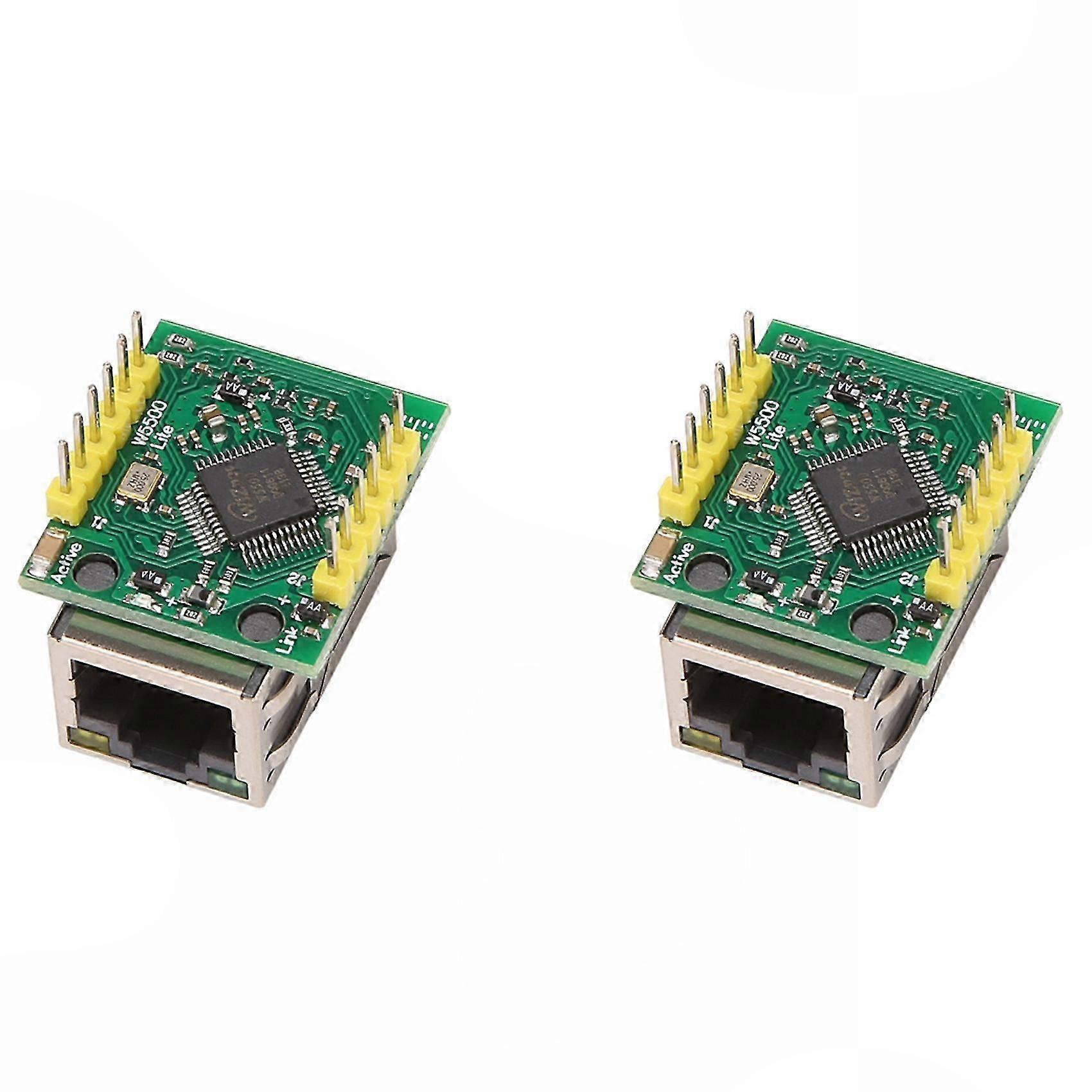 Dual Ethernet Network Module with SPI Interface, Compatible with TCP/IP Protocol