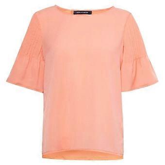 French Connection Damen-T-Shirt aus Crêpe