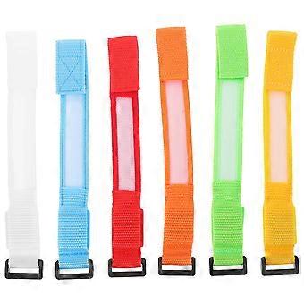 LED Glowing Wristband Nylon Bracelets for Running Use 6Pcs Pack