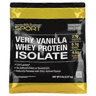 California Gold Nutrition, Whey Protein Isolate, Very Vanilla , 5 lb (2.27 kg)