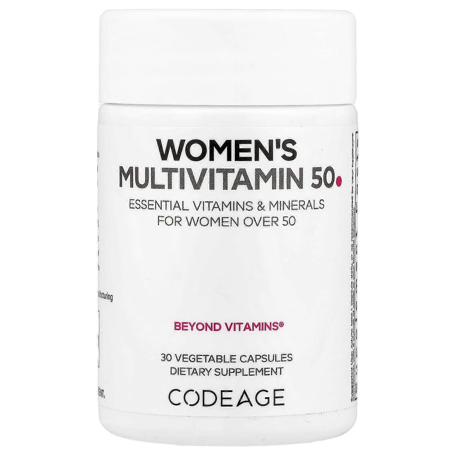 Codeage, Women's Multivitamin 50, 30 Vegetable Capsules