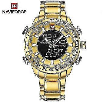 Luxury Brand Mens Sport Watch Gold Quartz Led