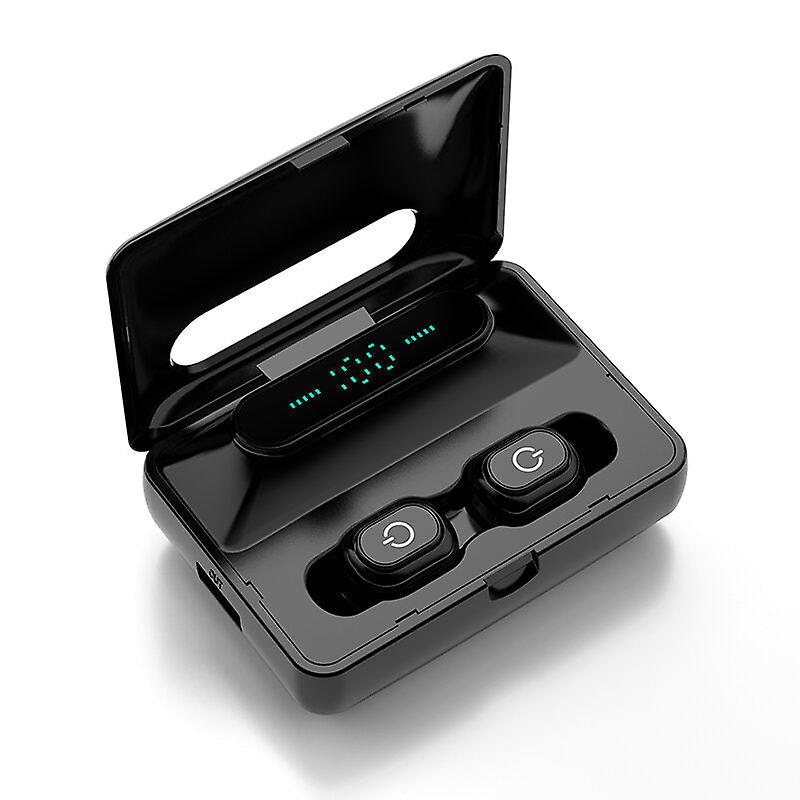 Dual Dynamic Bluetooth 5.0 Tws Earphone Led Digital Display Stereo Bass Sports Earbuds With Charging Case