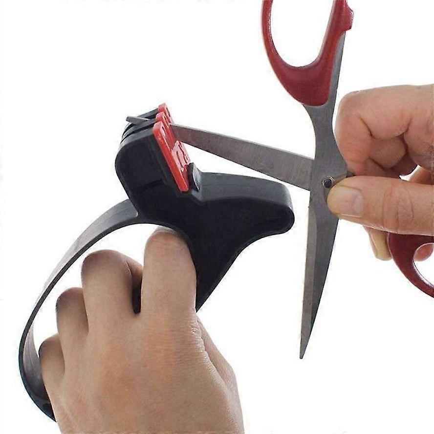 Knife Sharpener, 2 in 1 Manual Sharpener for Kitchen Knives Kitchen Scissors Kitchen Tools