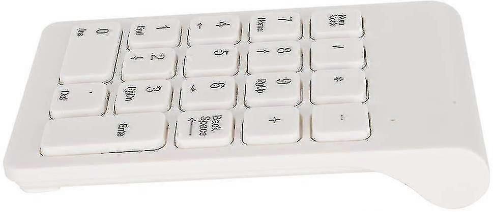 Numeric Keyboard Wireless Numeric Keypad 2.4g Usb Ergonomic Lightweight (white)
