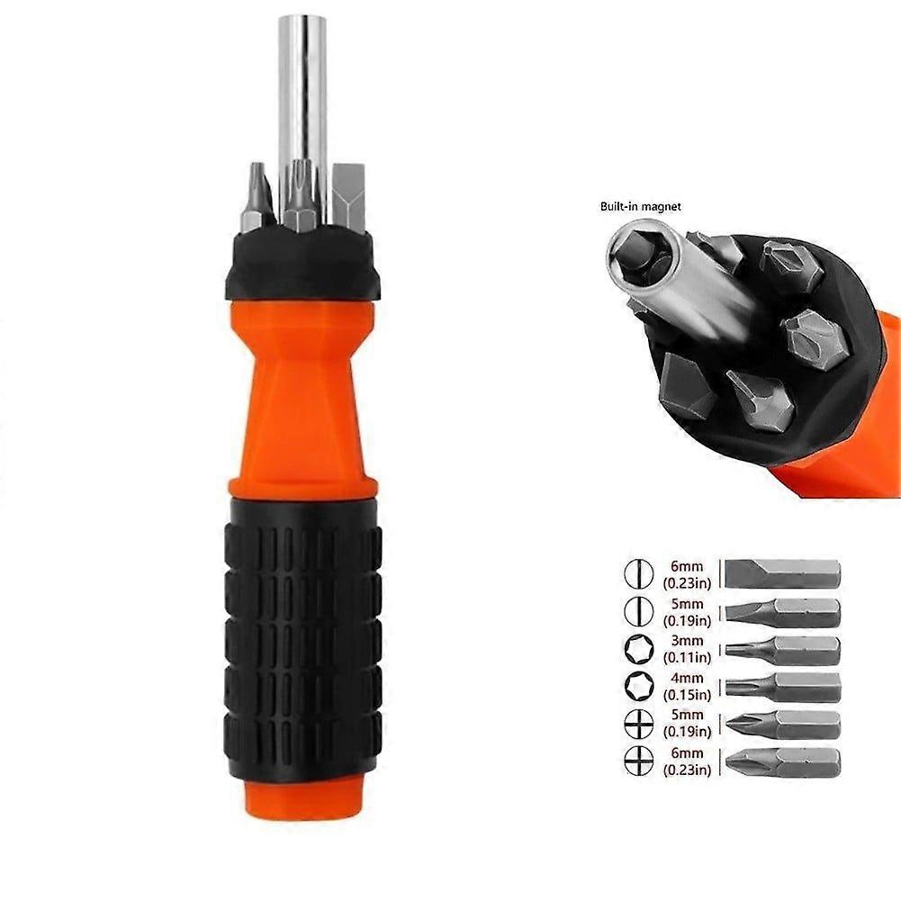 Bidirectional Forward And Reverse Ratchet Screwdriver Flat Head Wrench Cross Hex
