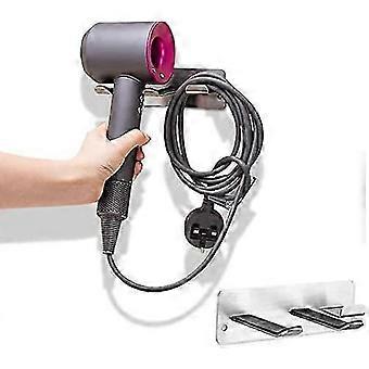 Dyson hårtørrer holder, vandtæt rustfrit stål klæbende vægmonteret hårtørrer holder
