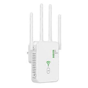 Wifi-forlenger wifi booster 300mbps wifi amplifier wifi rekkeviddeforlenger dobbel wifi ruter repeater for hjemmet 2.4ghz [jkw]