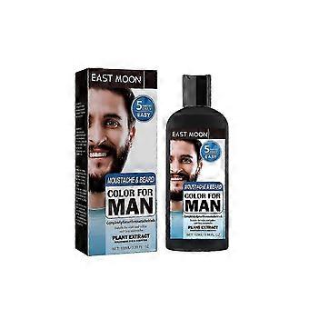 Beard Hair Dye Color Shampoo, Quick Color Black For Men's Hair And Beard Slit Drying Treatment