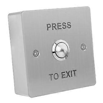 Bouton de sortie à pousser, bouton de demande de sortie en acier inoxydable, système de contrôle d'accès aux portes, panneau de déverrouillage électrique pour entrée de sécurité de bureau