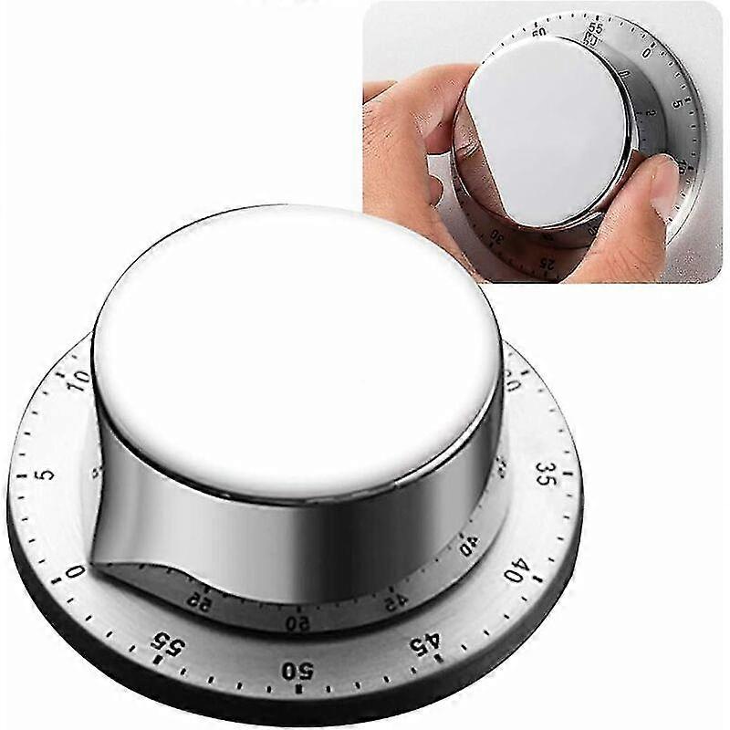 Kitchen Timer, Mechanical Kitchen Timer, Magnetic Kitchen Timer, Steel Kitchen Timer, Mechanical Countdown Timer, Mechanical and Magnetic Timer, 60 M