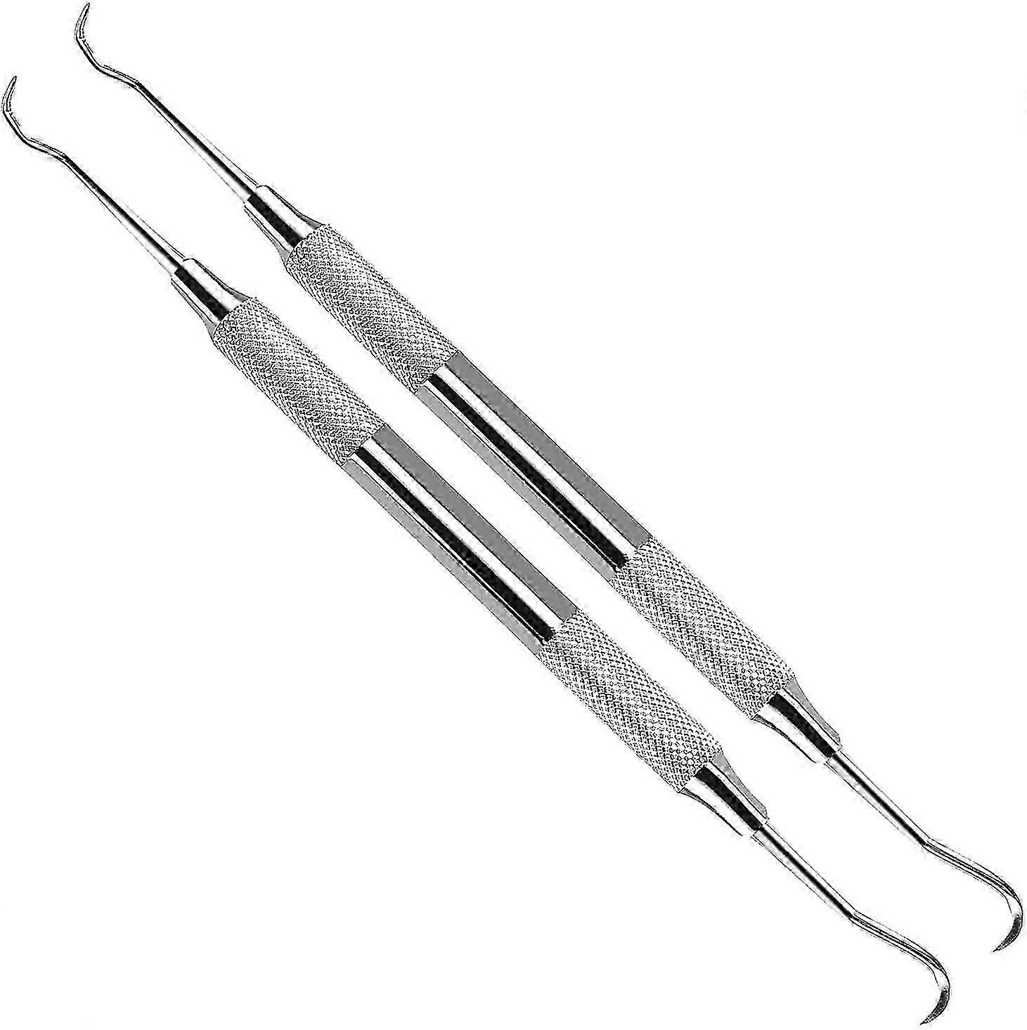 2er-Pack professionelle Zahnsteinentferner, doppelseitiger Zahnsteinentferner