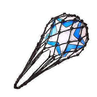 Bag Volleyball Basketball Football Soccer Storage Net Bag Ball Carry Mesh for Single Ball (Black)