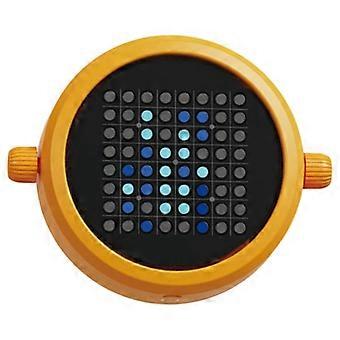 Handheld-Tic-Tac-Toe-Spiel 5 in 1 Gehirntraining 12,2 x 10 x 2,8 cm Kunststoff, ideal für unterwegs, mit Sprachfunktion, Orange