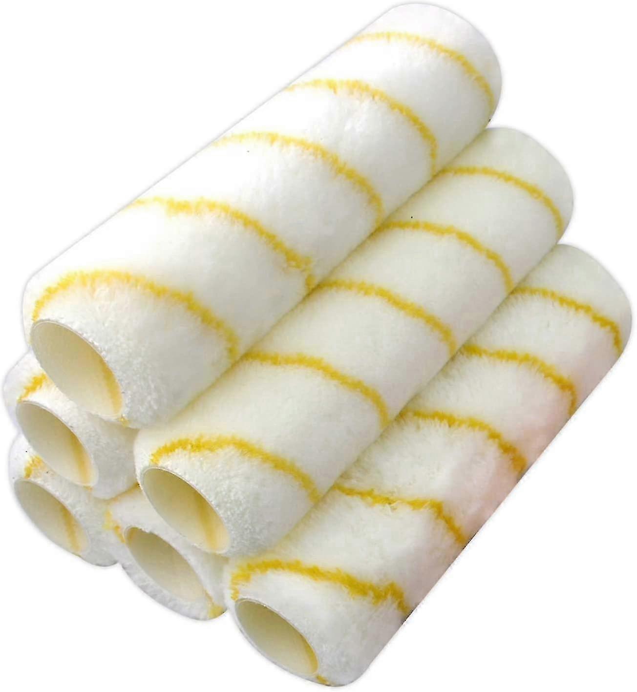 Pro Grade Paint Roller Covers, 1/2 X 9 Inch Microfiber, 6 Pack