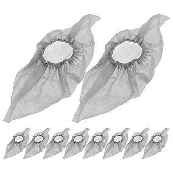 Non Slip Shoe Covers Disposable Protectors for Shoes Use 100Pcs Grey