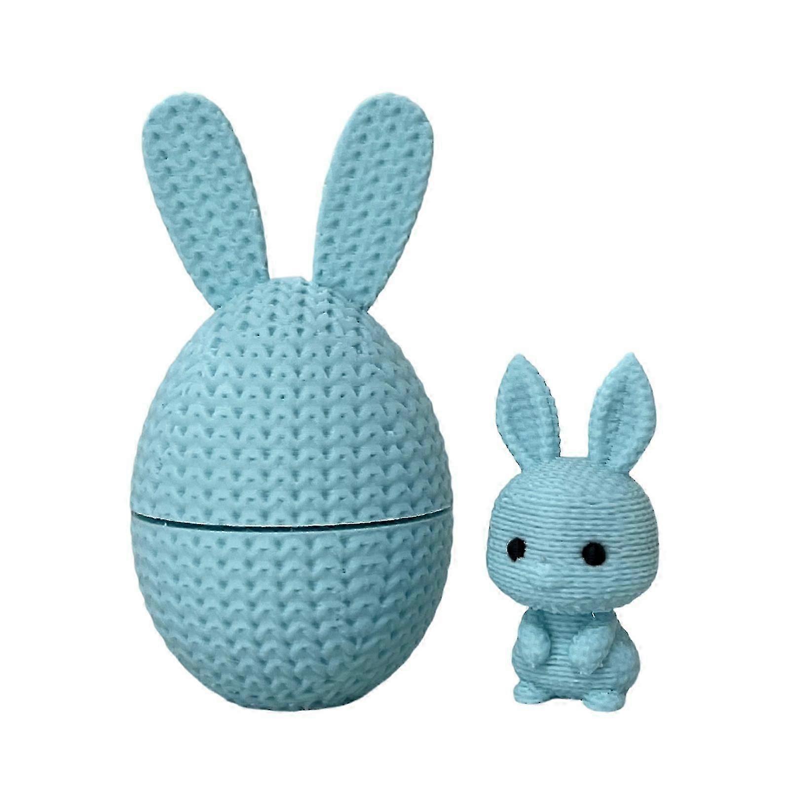 3D Printed Easter Bunny Egg Prefilled Easter Egg with Bunny Inside Easter Basket