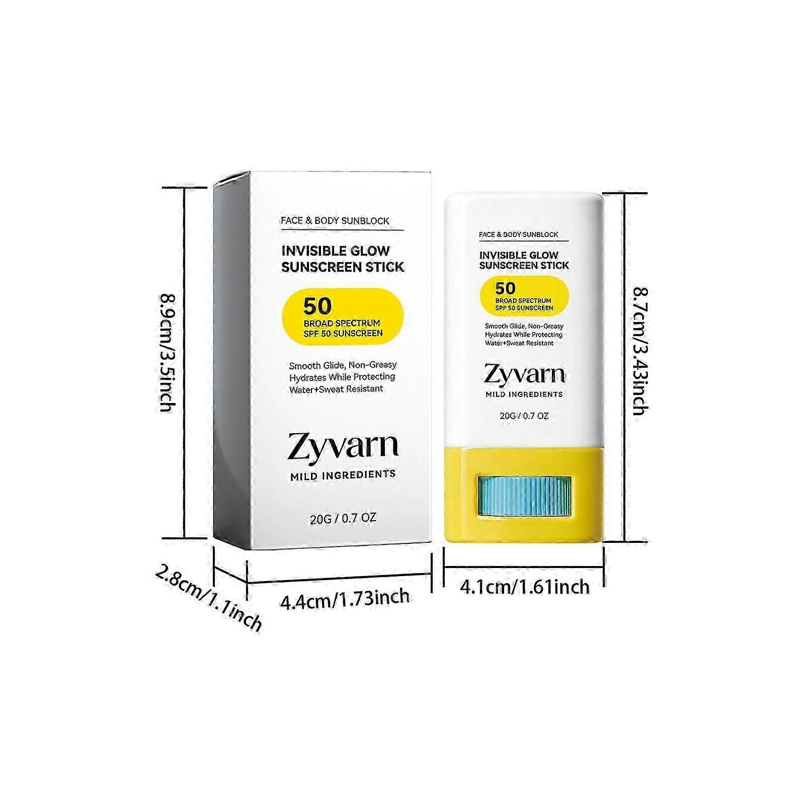 2pcsTransparent Light - Sensing Sunscreen Stick