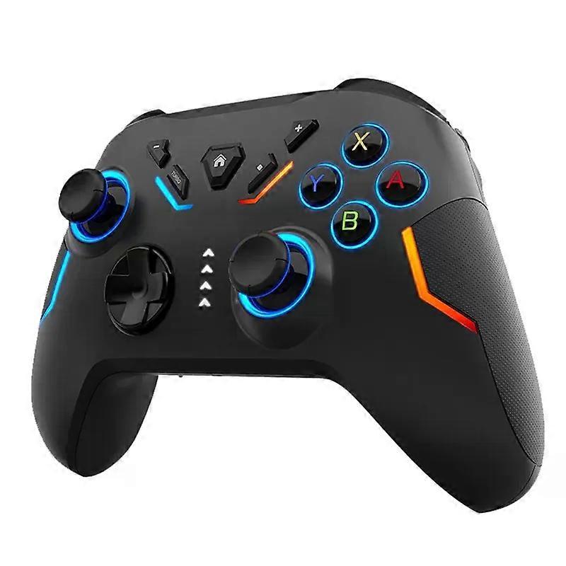 ZRUXE 6124 RGB Wireless Controller with Six-Axis Motion Sensor Macros Editing for PC, Android Switch Gamepad
