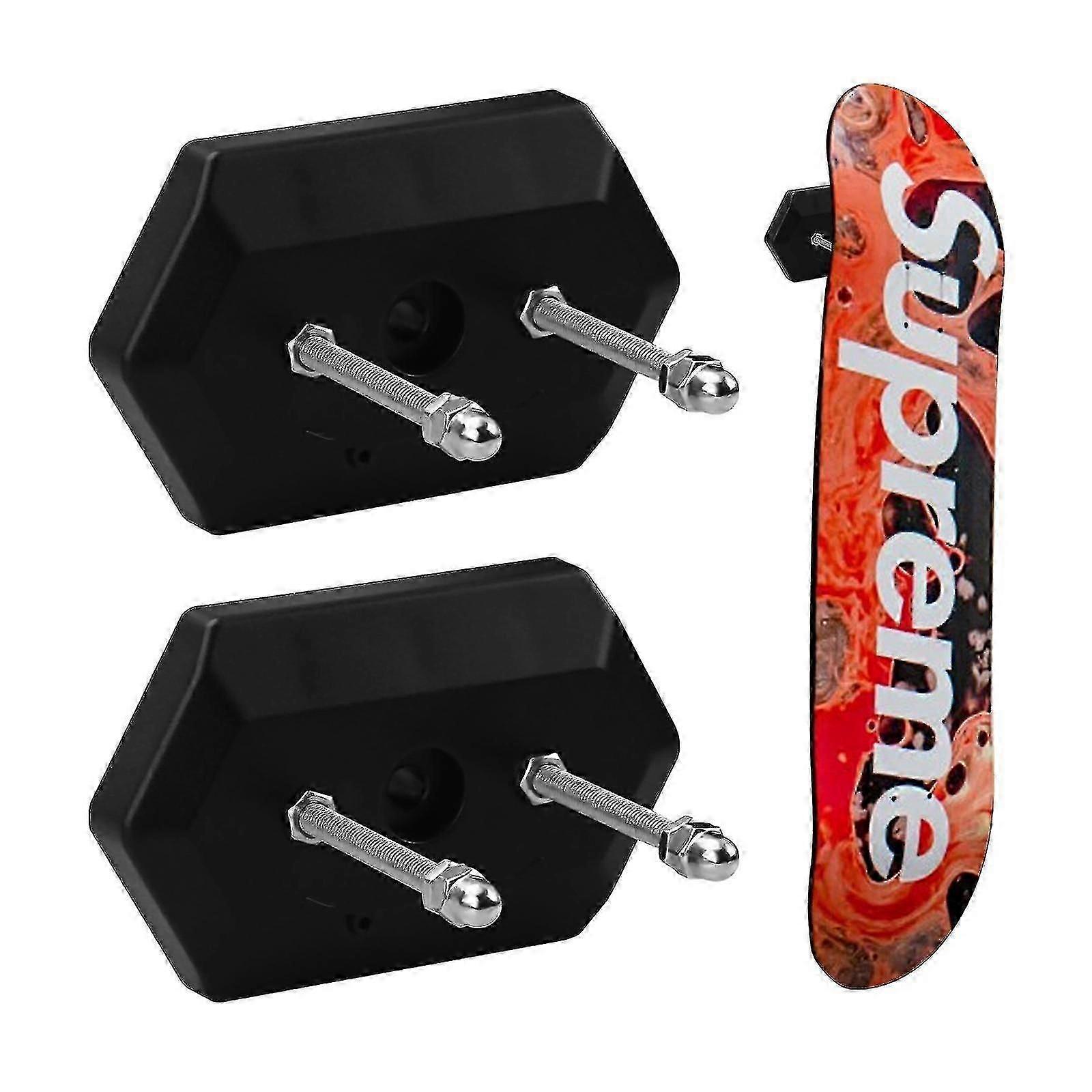 2pc Skateboard Wall Mount Hanger for Floating Deck Display