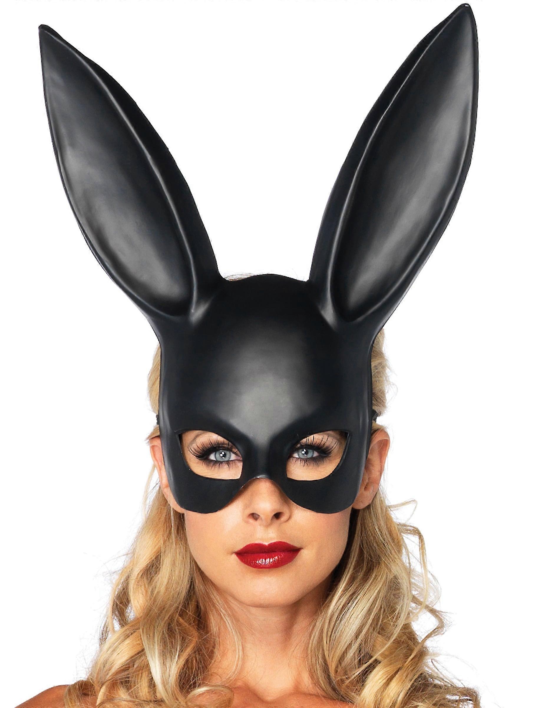 Black rabbit mask