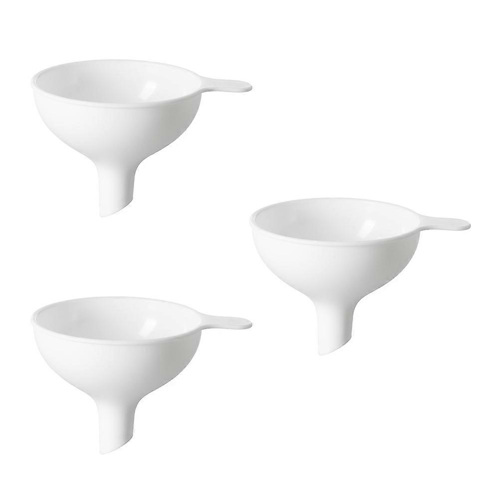 Multifunctional Funnel Mini Plastic Kitchen Funnels for Vinegar Liquid Transfer 3Pcs