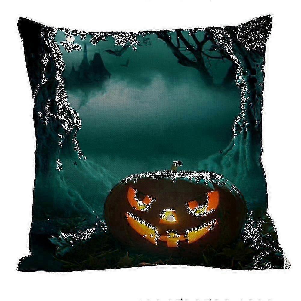Pumpkin Pattern Printed Pillowcase for Halloween