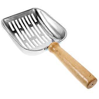 Cat Litter Scoop Stainless Steel Flat Head Poop Scooping Tool 1 Kit