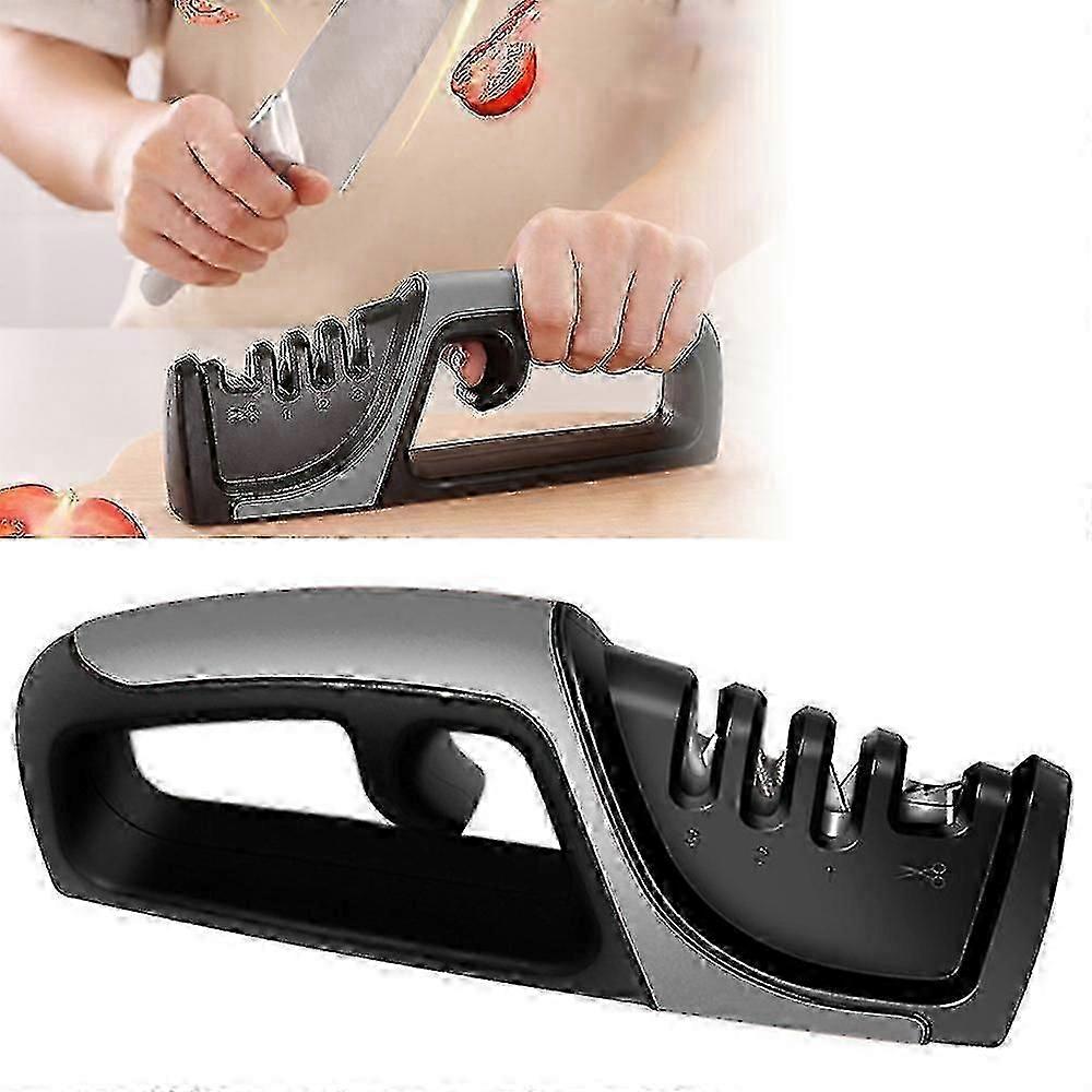 4 in 1 Manual Knife Sharpener with Diamond Bars