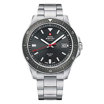 Wristwatch round with metal bracelet Watch for Men Analog Quartz with Stainless Steel Bracelet SM34082.03
