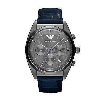 Armani Ranskan kvartsi analoginen mies katsella Ar1650 Cowskin ranne koru