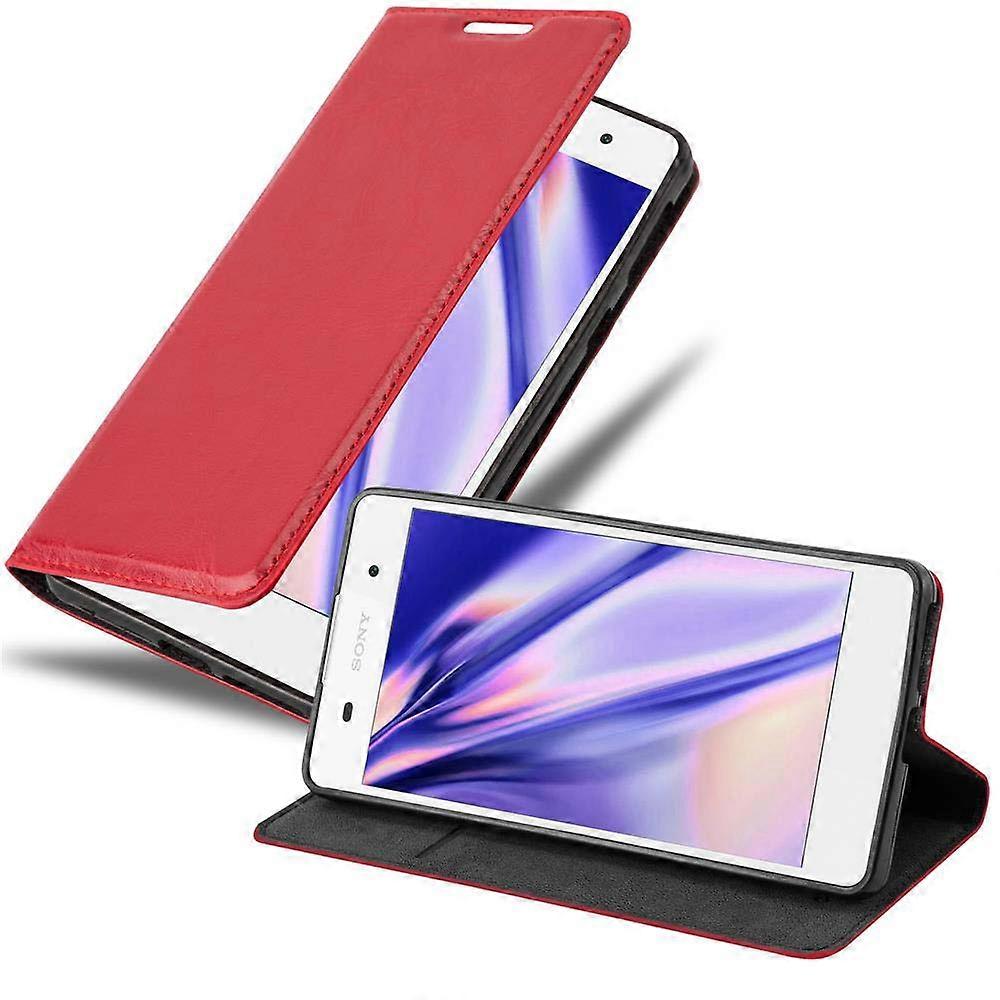 Case compatible with Sony Xperia E5 - Protective case with stand function and card slot