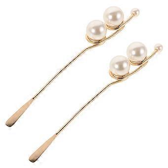 Golden Nail Art Stirring Rod Manicure Tool for Nail Glue Mixing 2Pcs Set