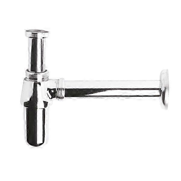 Contemporary Chrome Brass Bottle Trap Extended