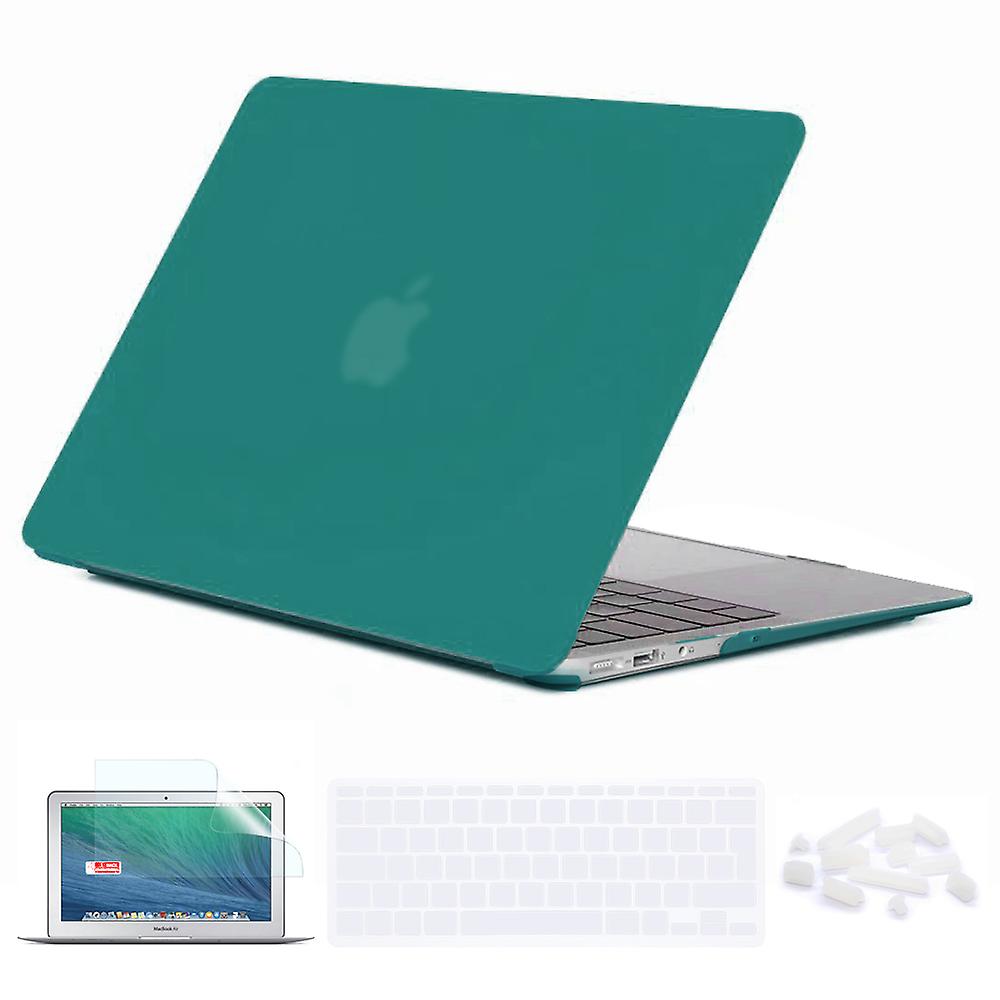 Capa De Teclado Verde Escuro Capa Protetor De Tela Para Laptop Macbook Air 11 Polegadas A1370/a1465