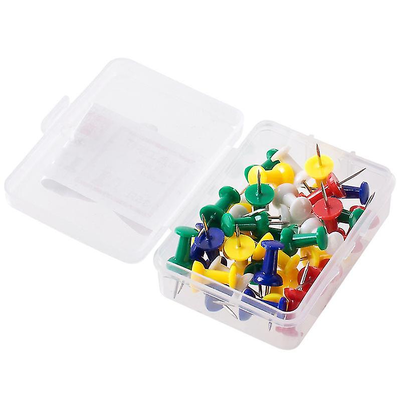 Coloured Push Pin,plastic Thumb Tacks Clear Push Pins Drawing Pins Map Pin For Pinboard,bulletin