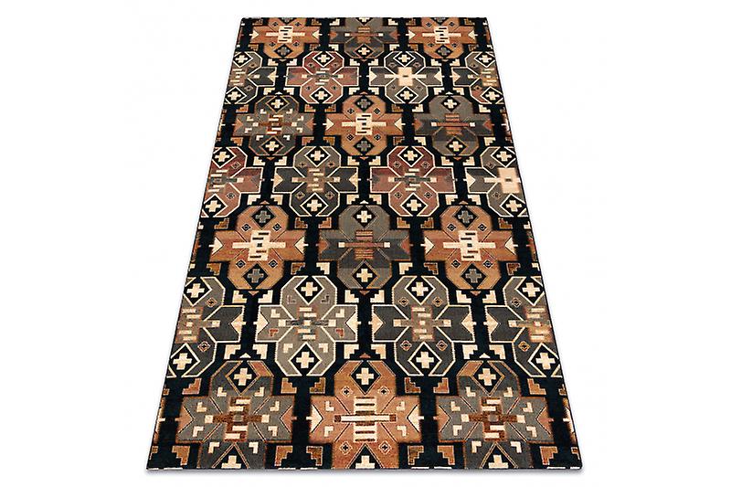 Wool carpet SUPERIOR DIAS ethnic navy blue