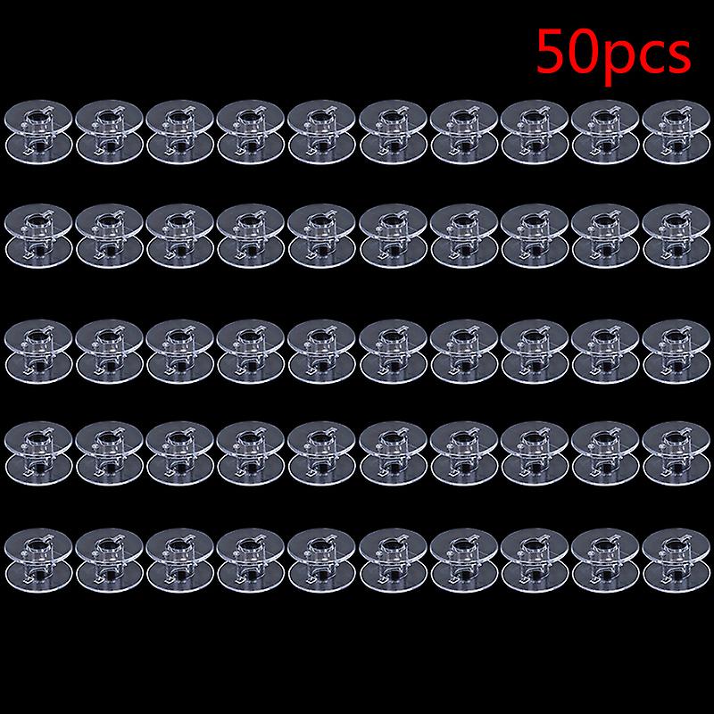 10/50pcs Plastic Bobbins Sewing Machine Spools For Threads Bobbins Accessories