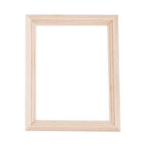 10x1:12 Solid Wood Picture Photo Frame Rectangular Dollhouse Miniatures Decor