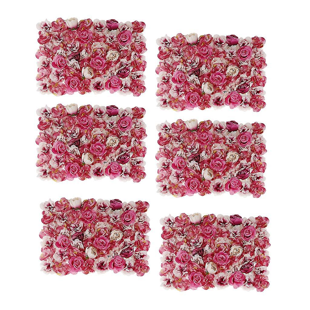 6db mesterséges virágfal panel esküvői parti helyszín dekorációs színátmenet