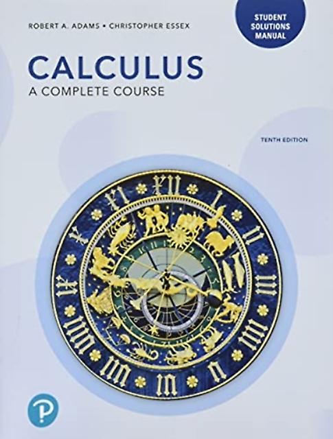Student Solutions Manual For Calculus - Christopher Essex - Calculus - Pearson Education - Paperback