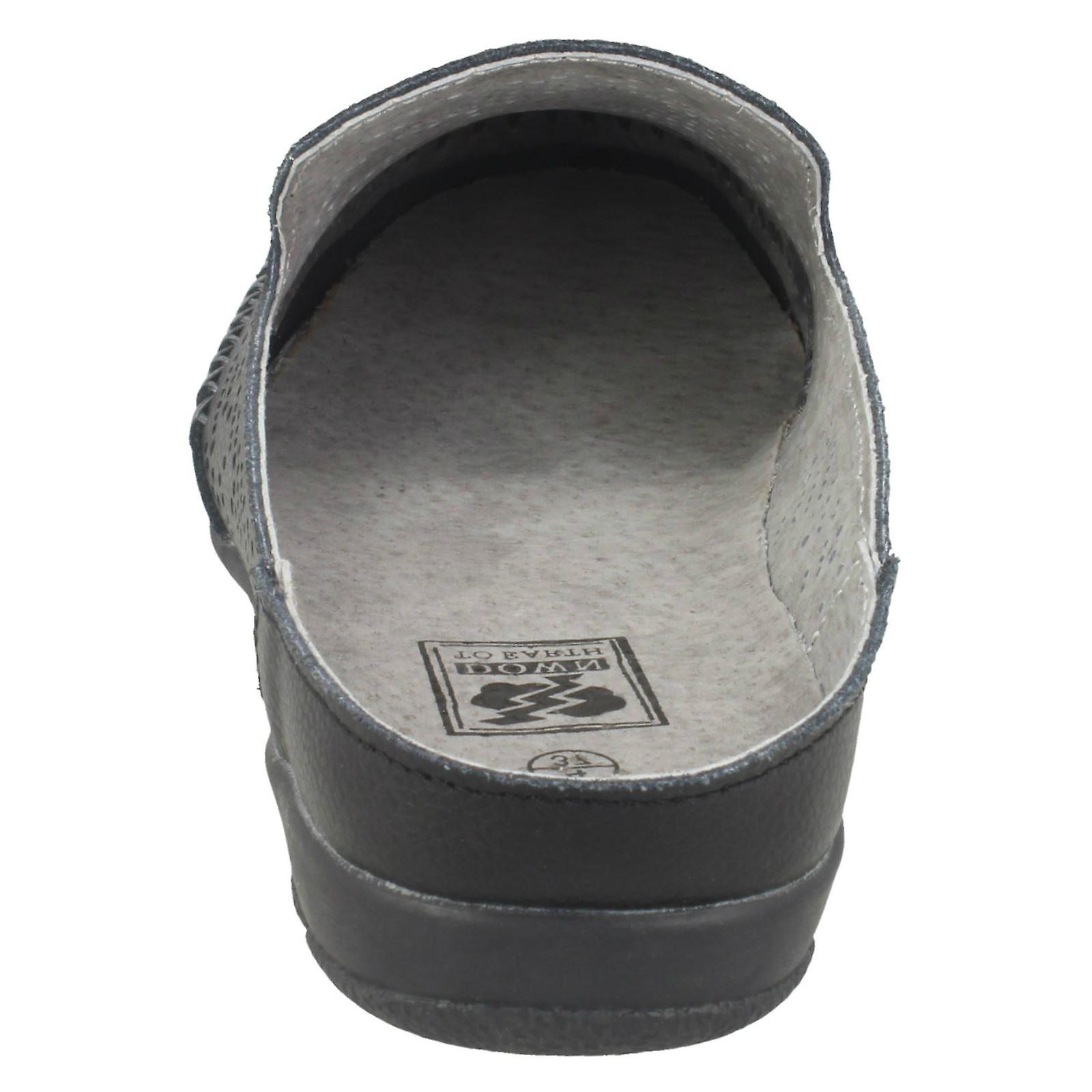 flat closed toe mules