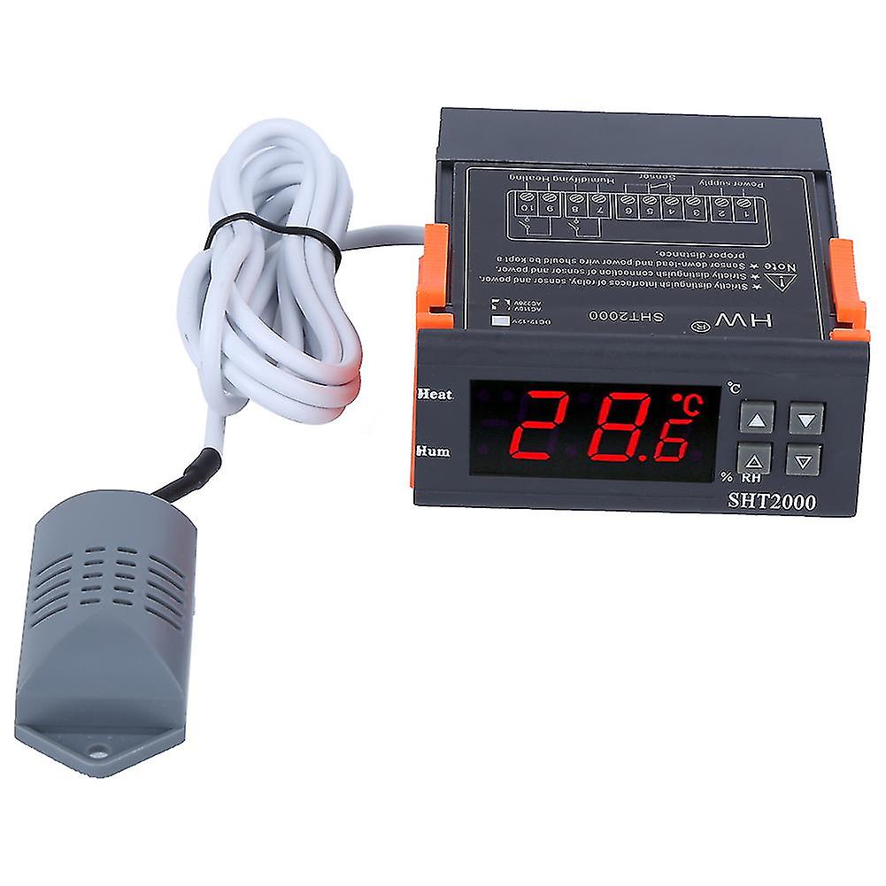 Temperature Humidity Controller Intelligent Digital Display Large Clear Lcd Mini Lightweight 110-220v