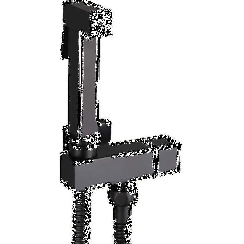 طقم رذاذ المرحاض ، أسود نحاسي محمول باليد بيديت بخاخ بيديت بخاخ مثبت على الحائط رذاذ المرحاض مجموعة كاملة ، النظافة الشخصية ، G1/2