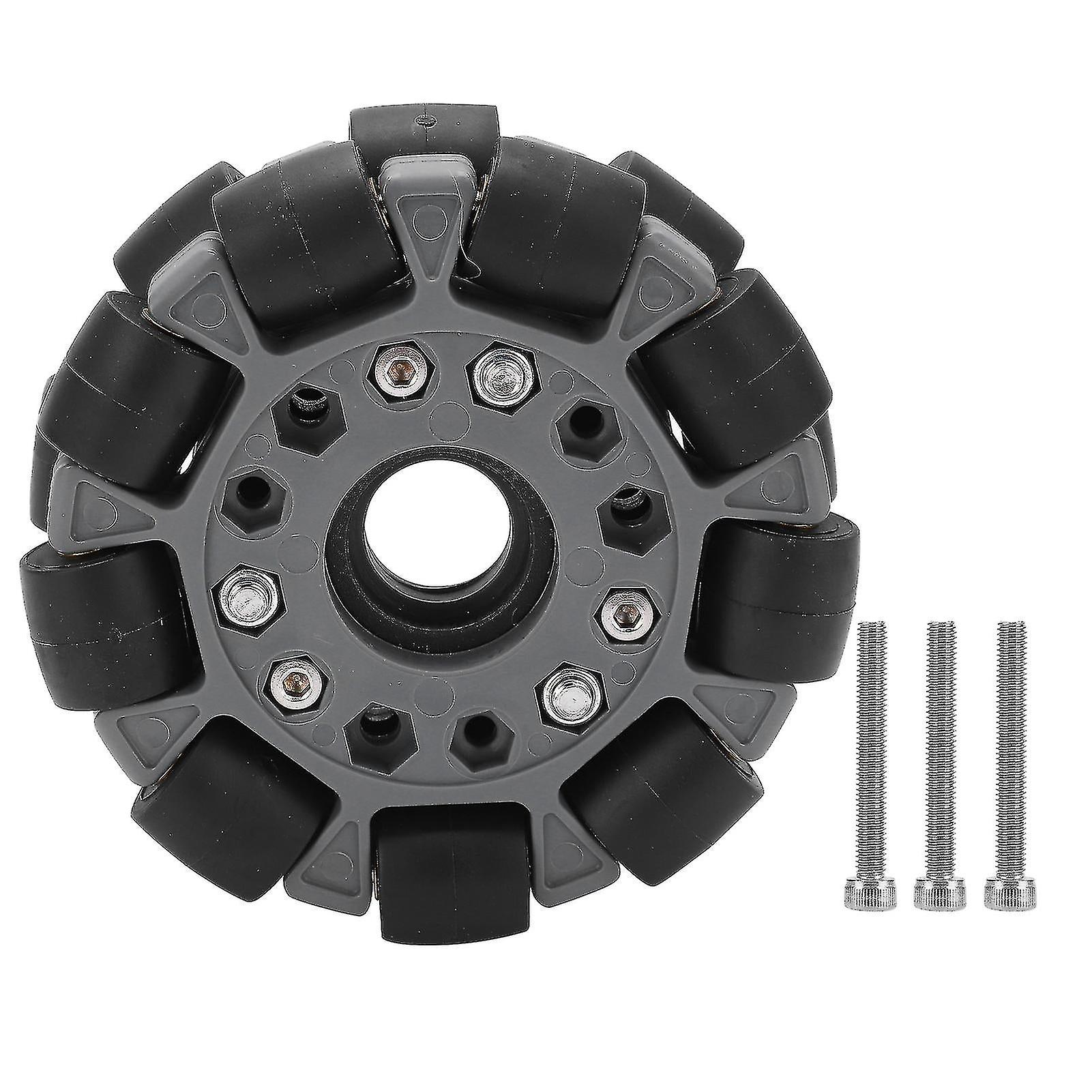 100Mm Double Plastic Omni Directional Wheel Loading 20kg For Platform Robotic Kit 14049