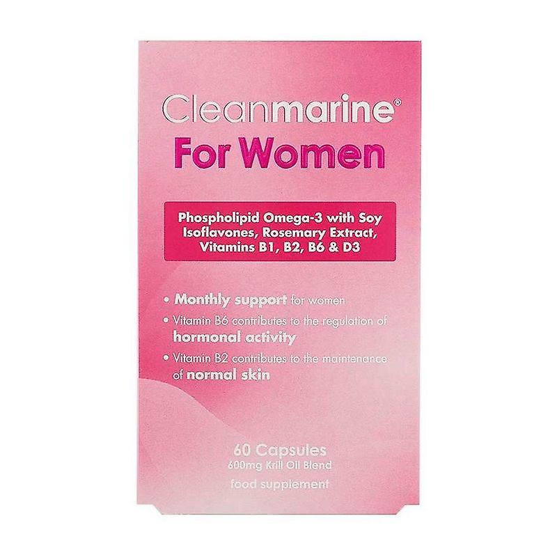 Clean Marine Women's Cleanmarine Krill Oil For Marine Gelcaps 60 (Nlf053) 600Mg