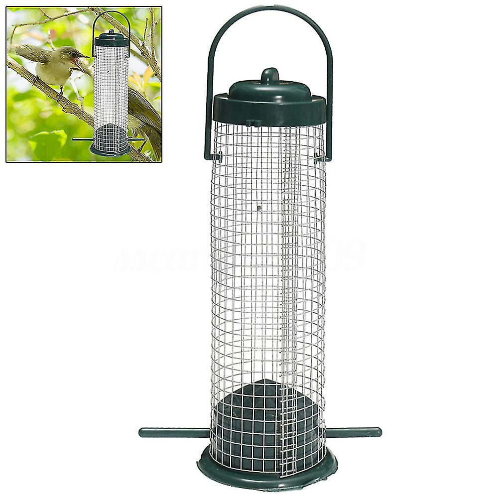 Plastic Bird Feeder, Wire Grids, Outdoor Hanging Feeder