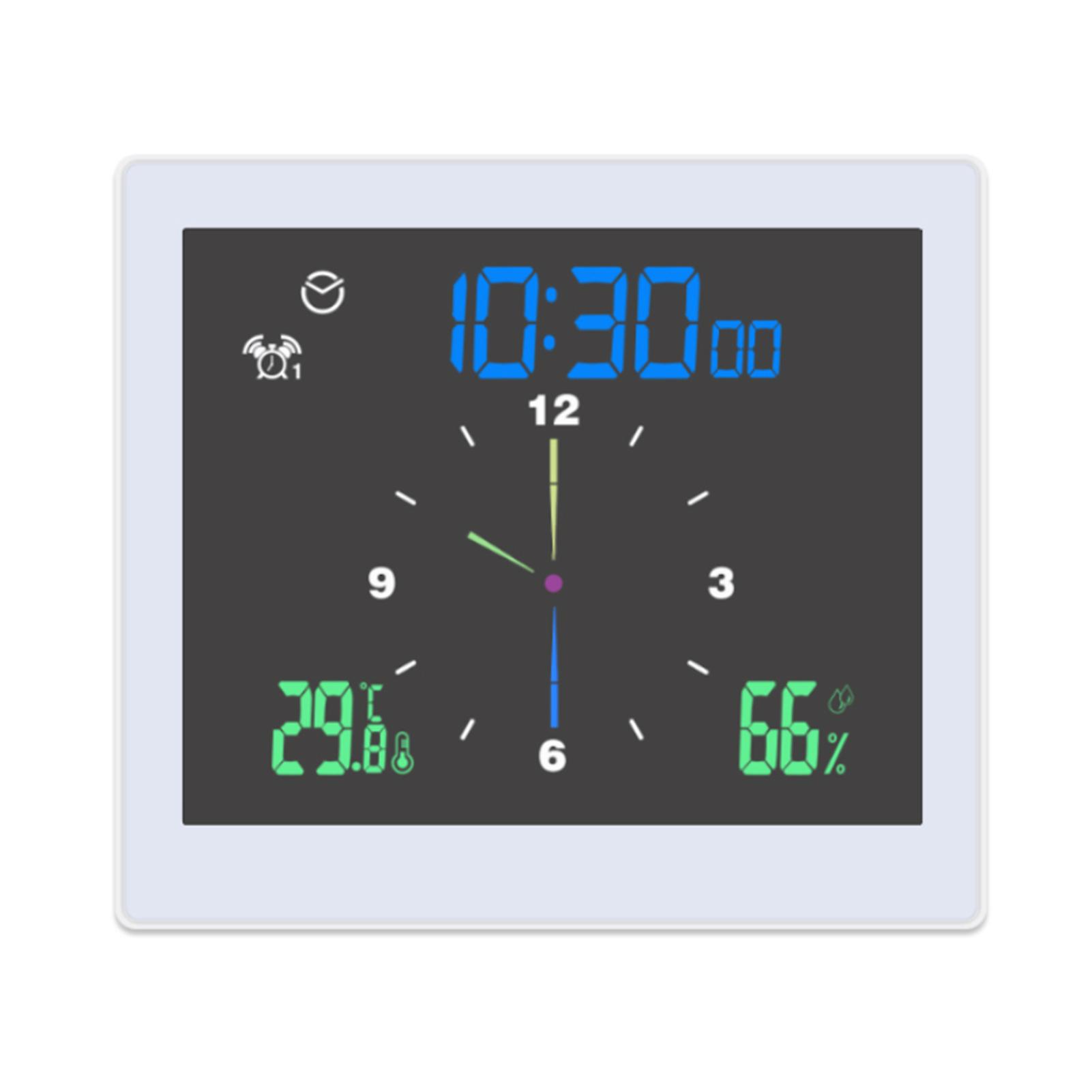 Bathroom Digital Clock Waterproof Temperature & Humidity Meter