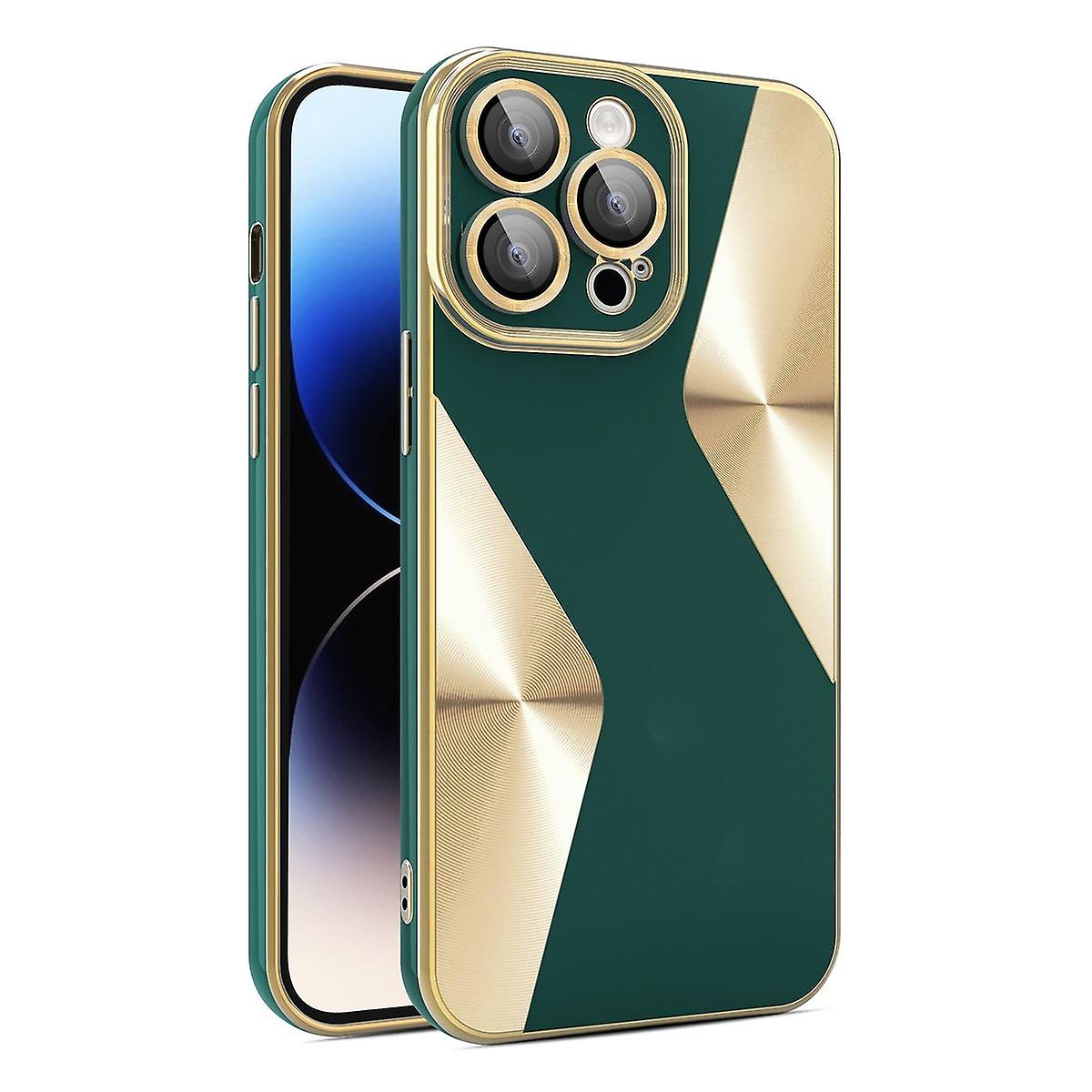 For Apple iPhone 15 Pro Max Electroplating Silicone TPU Phone Case Protection